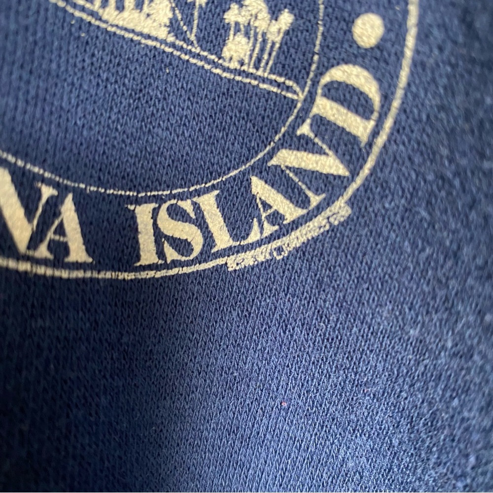 Vintage Avalon Bay Catalina Island front and back printed pullover hoodie - Picture 4 of 8